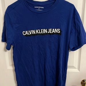 Blue Calvin Klein short sleeve
